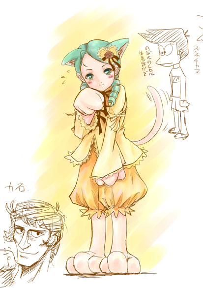 kanaria and honekawa suneo (rozen maiden and 2 more) drawn by araya_kei