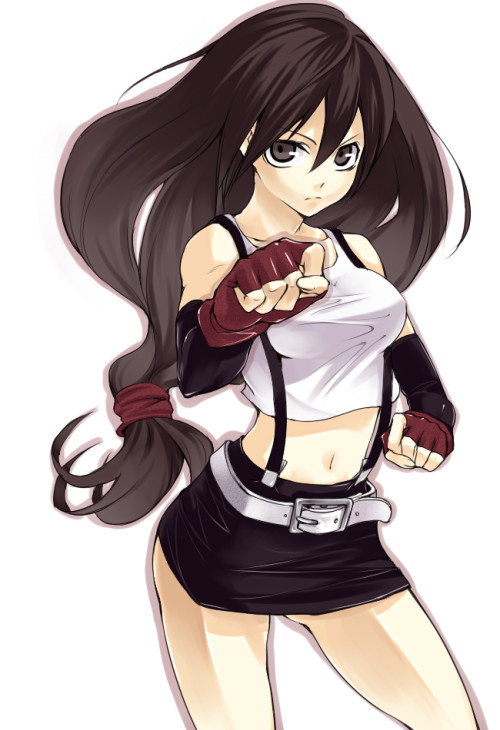 tifa lockhart (final fantasy and 1 more) drawn by miya9