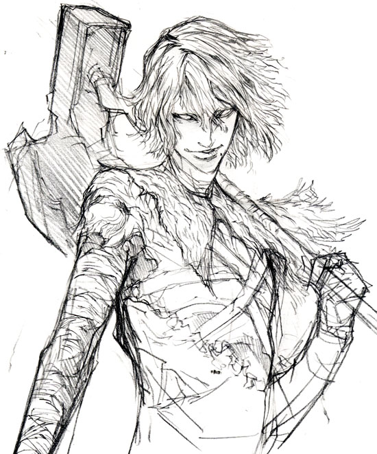 executioner miralda (demon's souls) drawn by ikeda_masateru