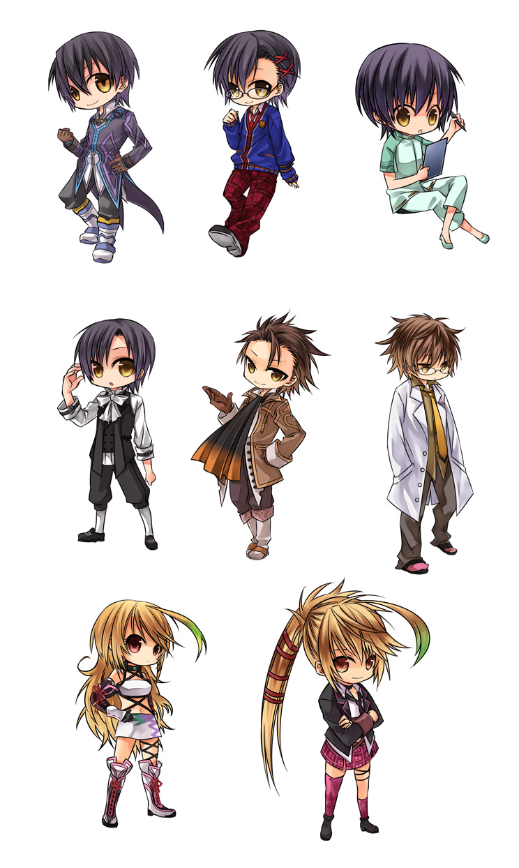 milla maxwell, jude mathis, and alvin (tales of and 1 more) drawn by argent-ag