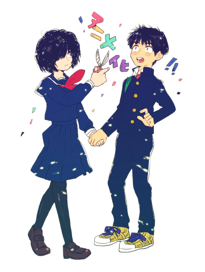 urabe mikoto and tsubaki akira (nazo no kanojo x) drawn by ken_(shiyu)