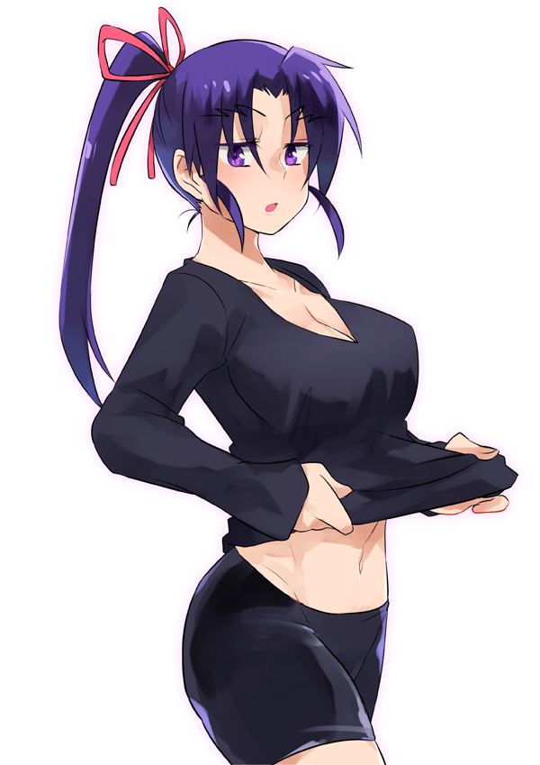 kousaka shigure (shijou saikyou no deshi ken'ichi) drawn by hannpen5500