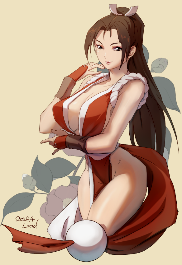 shiranui mai (fatal fury and 1 more) drawn by osanpogakari