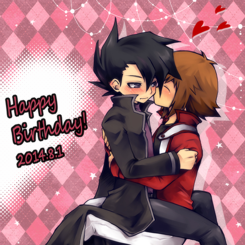 yuki judai and manjoume jun (yu-gi-oh! and 1 more) drawn by yoya_torisan