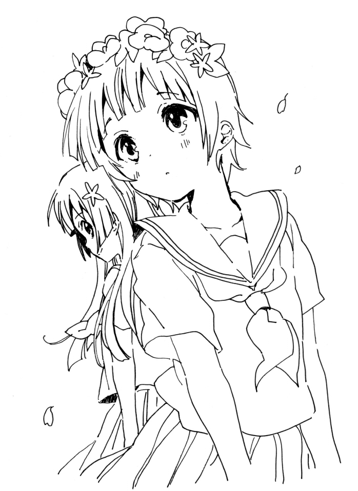 saten ruiko and uiharu kazari (toaru majutsu no index and 1 more) drawn by namori