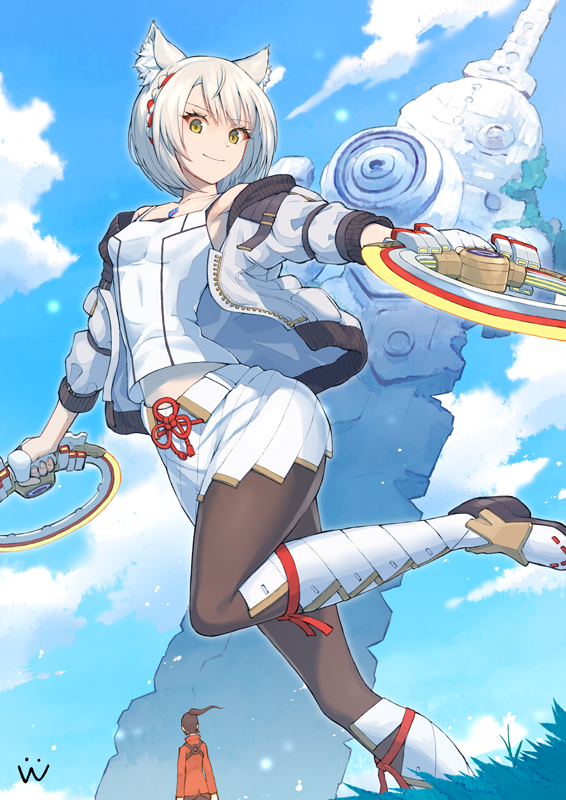 mio and noah (xenoblade chronicles and 1 more) drawn by kusasugimath