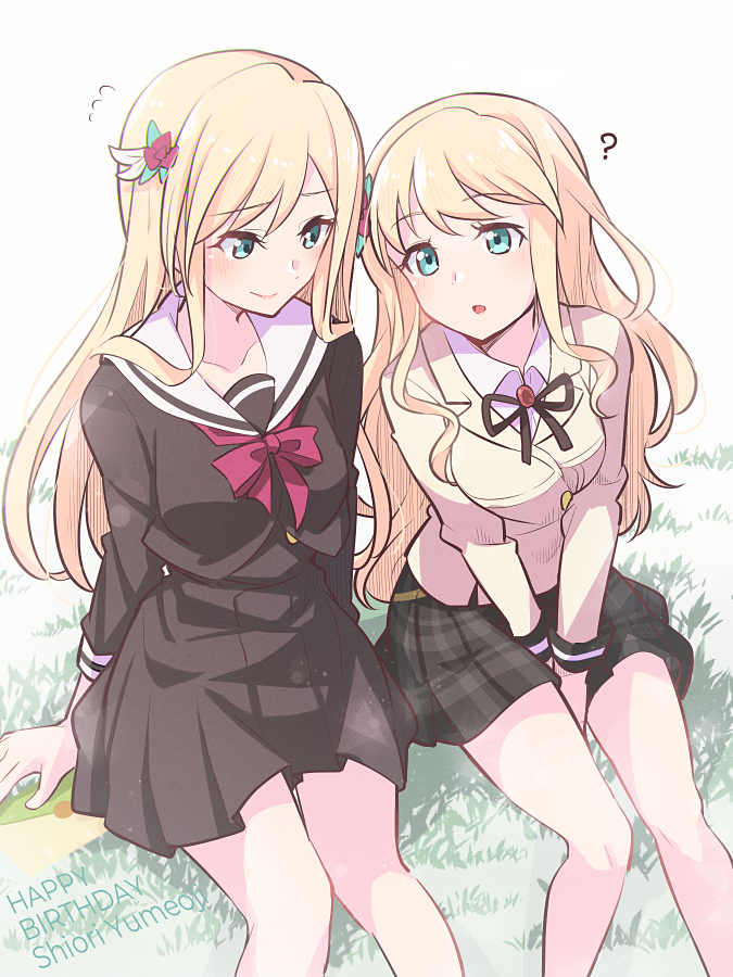yumeoji shiori and yumeoji fumi (shoujo kageki revue starlight and 1 more) drawn by morugen