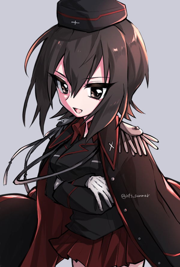 nishizumi maho (girls und panzer) drawn by natsusa_(nts_summer)