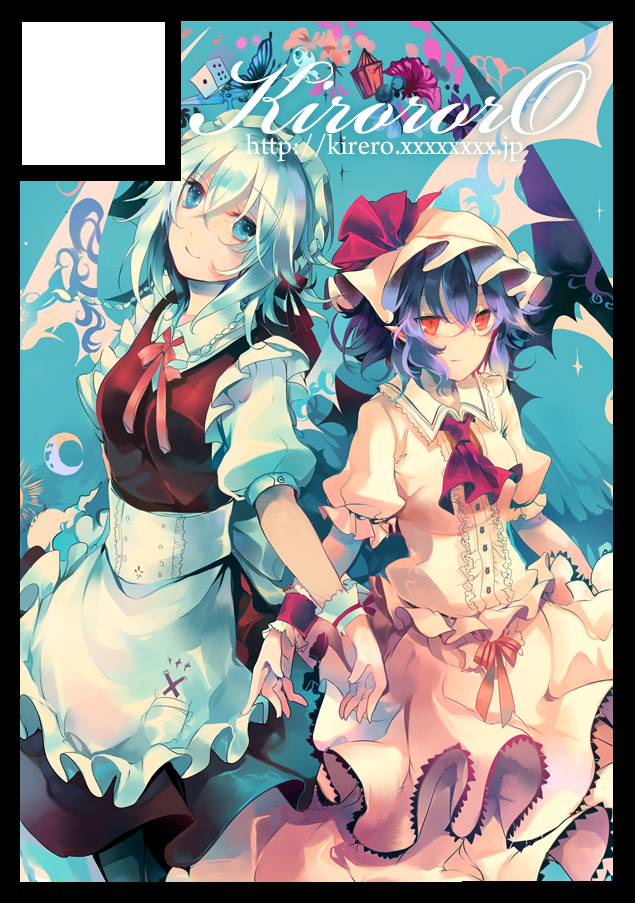 remilia scarlet and izayoi sakuya (touhou) drawn by kirero