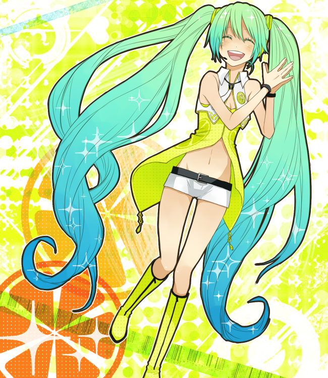 hatsune miku (vocaloid and 3 more) drawn by tomakoma