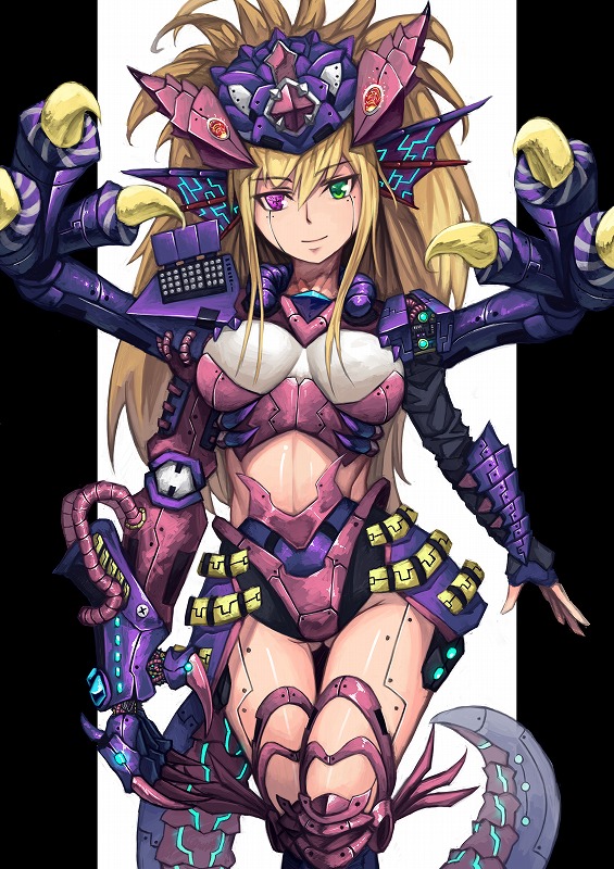 blue sonia (puzzle & dragons) drawn by rari_(badominton)