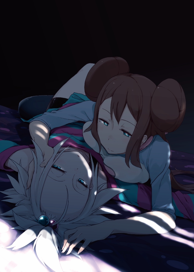 rosa and roxie (pokemon and 1 more) drawn by kawaisou