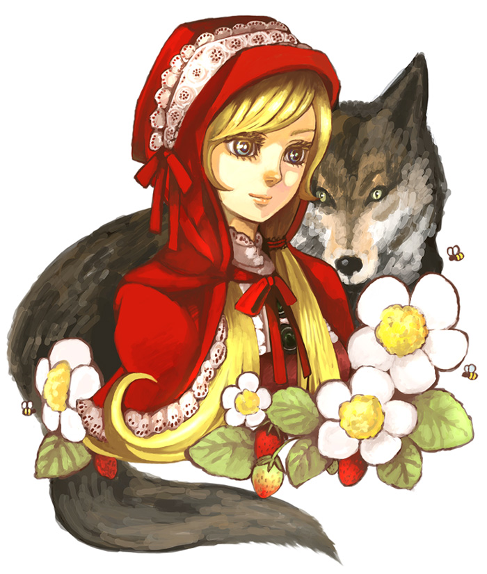 little red riding hood and big bad wolf (little red riding hood) drawn by noja