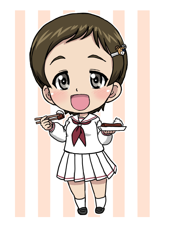 boko and kojima emi (girls und panzer) drawn by takahashi_kurage