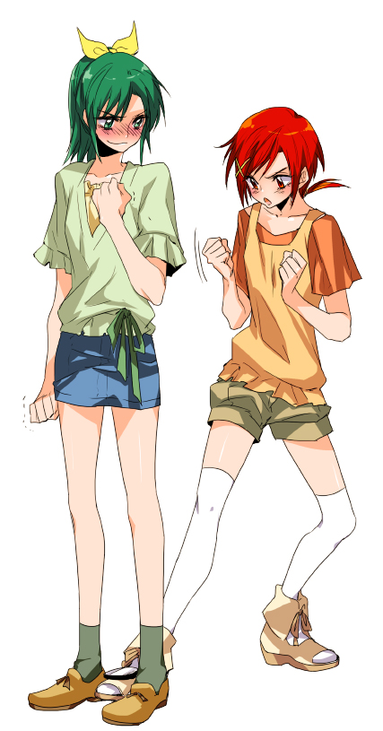 midorikawa nao and hino akane (precure and 1 more) drawn by tima