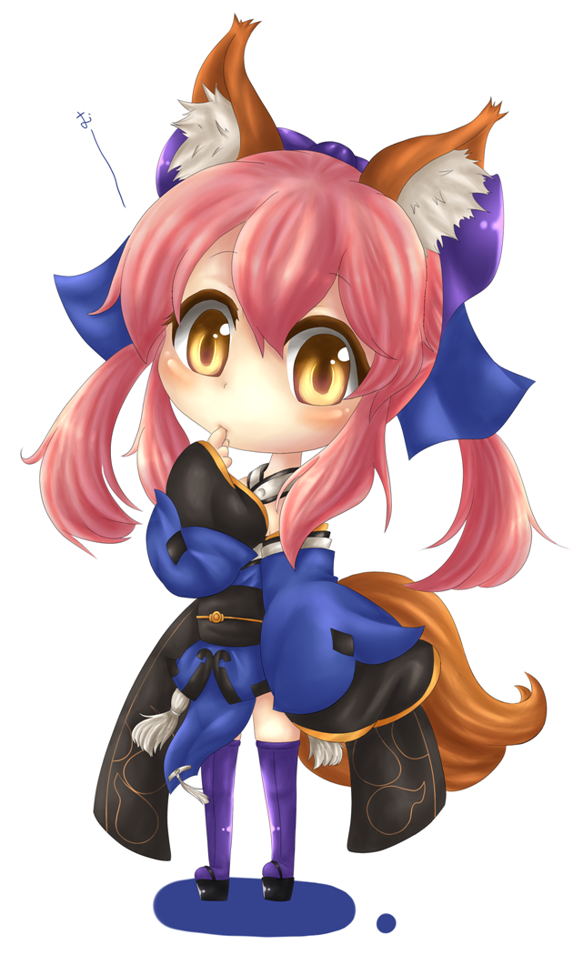 tamamo and tamamo no mae (fate and 1 more) drawn by kayuki-san