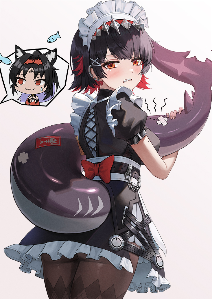 ellen joe and nekomiya mana (zenless zone zero) drawn by mookyuu9