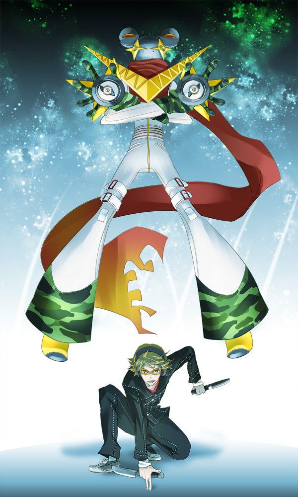 hanamura yousuke and jiraiya (persona and 1 more)