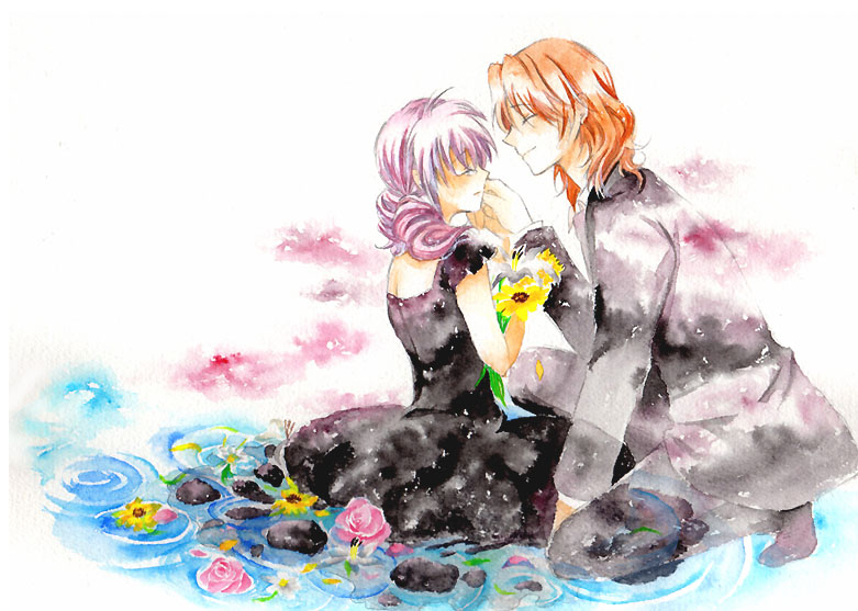 feldt grace and lockon stratos (gundam and 1 more) drawn by satsu