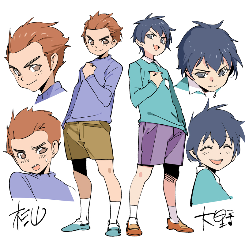 oono ken'ichi and sugiyama satoshi (chibi maruko-chan) drawn by popqn