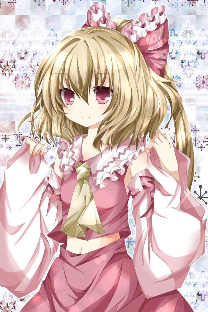 hakurei reimu and flandre scarlet (touhou) drawn by nanase_nao