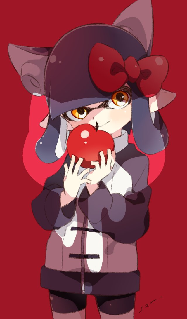 inkling player character, inkling girl, and hello kitty (splatoon and 3 more) drawn by sen_squid