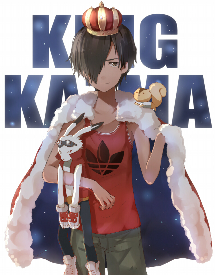 ikezawa kazuma, king kazma, and kari-kenji (summer wars) drawn by tetsuo_(tashirosu)