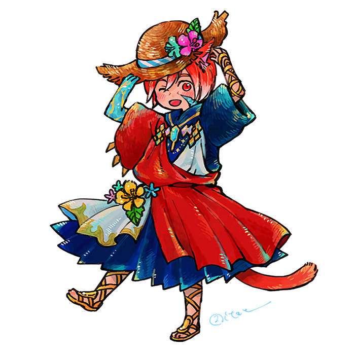g'raha tia and crystal exarch (final fantasy and 1 more) drawn by itowo_(itowc)