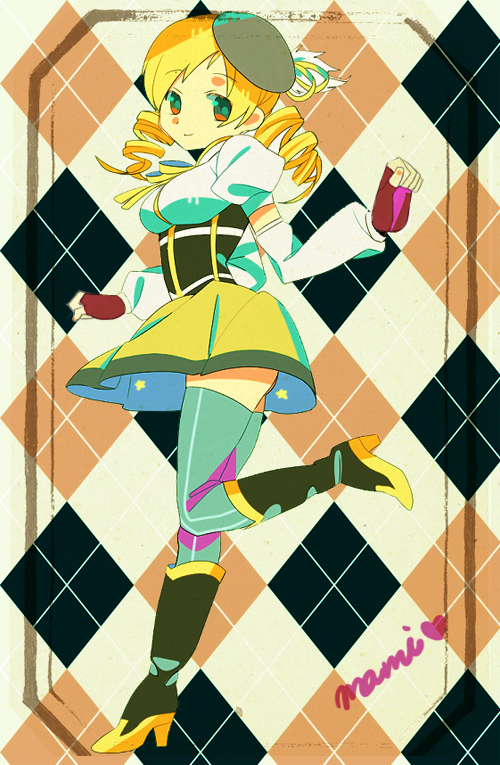 tomoe mami (mahou shoujo madoka magica) drawn by mozu_(kanakana13)