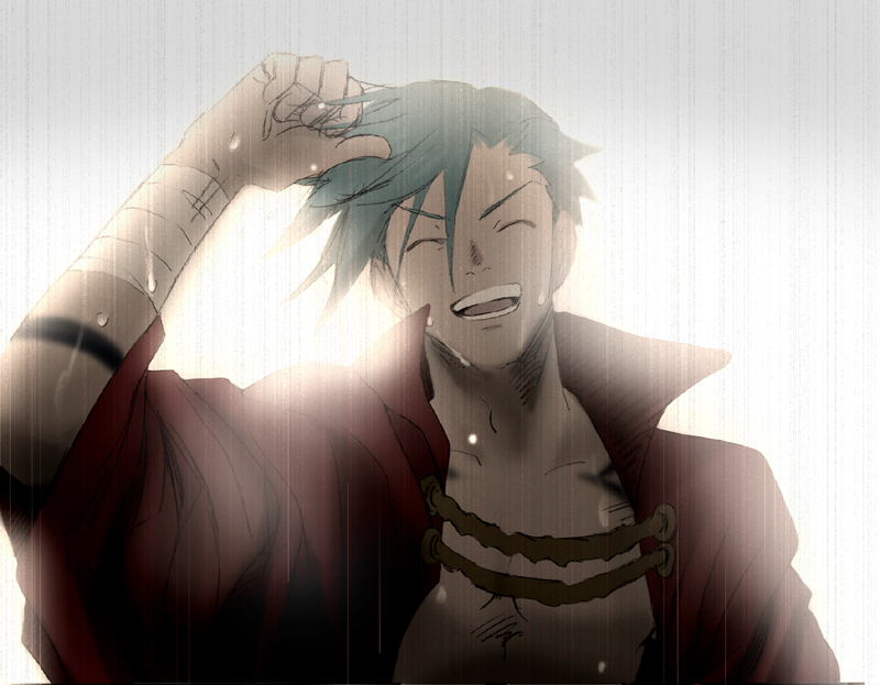 kamina (tengen toppa gurren lagann) drawn by haruta_(h-oh)