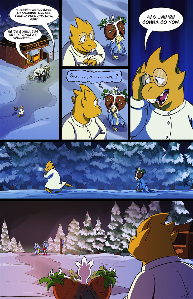 alphys, lesser dog, greater dog, endogeny, doggo, and 5 more (undertale) drawn by lynxgriffin