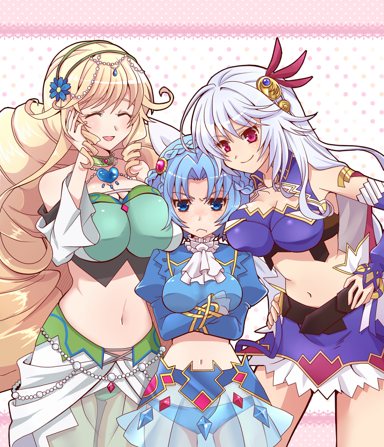 eleonora viltaria, ludmila lourie, and sofya obertas (madan no ou to vanadis) drawn by soraneko_(soraironeko28)