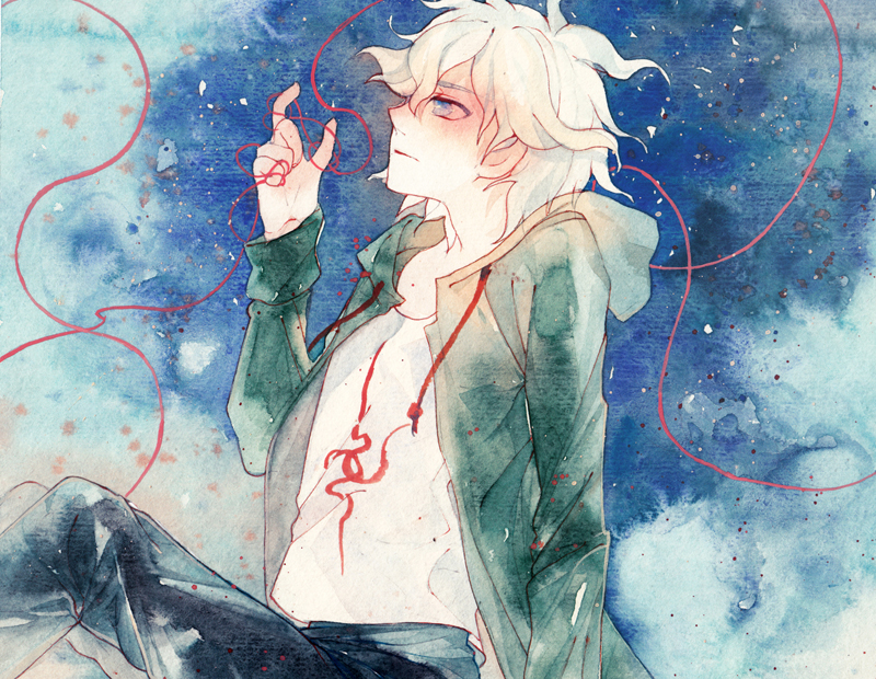 komaeda nagito (danganronpa and 1 more) drawn by rei_(456789io)