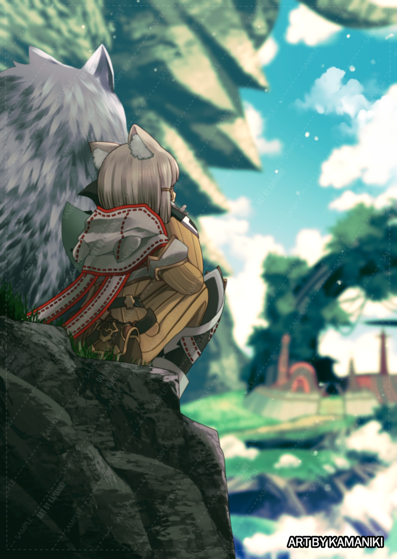 nia and dromarch (xenoblade chronicles and 1 more) drawn by kamaniki
