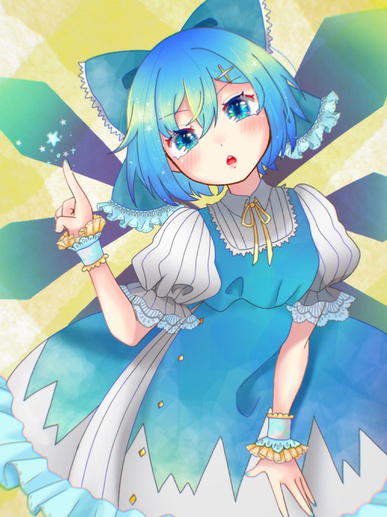 cirno (touhou) drawn by utagi_0216