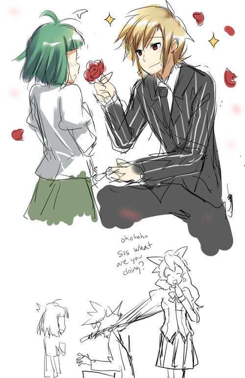 satou lilly and satou akira (katawa shoujo) drawn by weee_(raemz)