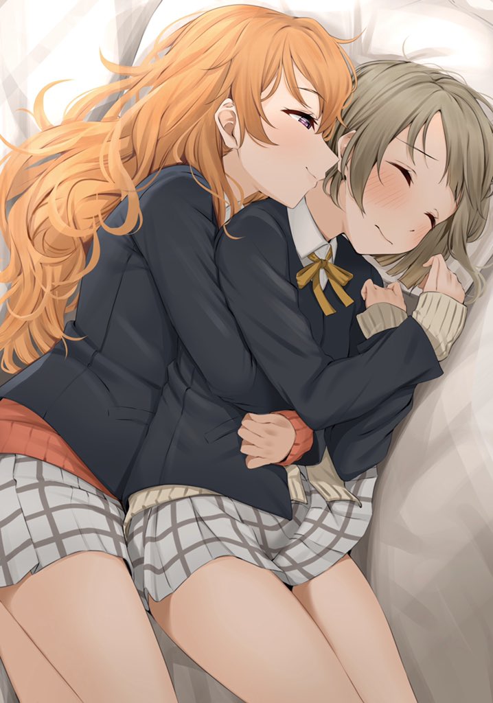 nakasu kasumi and konoe kanata (love live! and 1 more) drawn by kitaku_(nakamachi_machi)