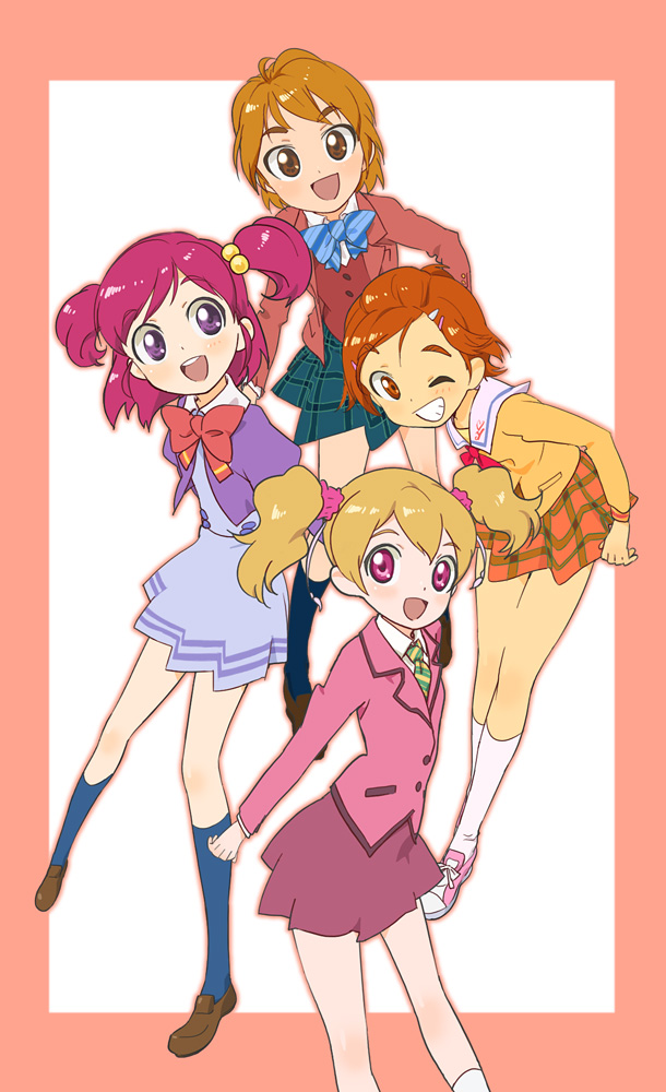 misumi nagisa, momozono love, yumehara nozomi, and hyuuga saki (precure and 4 more) drawn by nse