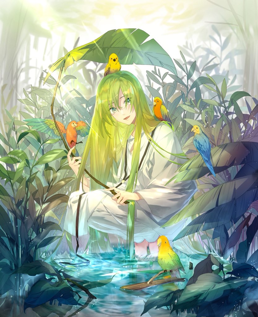 enkidu (fate and 2 more) drawn by e_(h798602056)