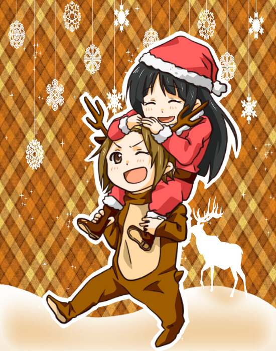 akiyama mio and tainaka ritsu (k-on!) drawn by arablue
