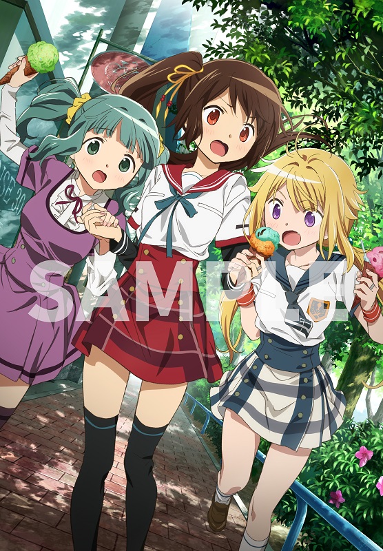 futaba sana, yui tsuruno, and mitsuki felicia (mahou shoujo madoka magica and 1 more)