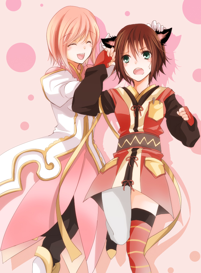 estellise sidos heurassein and rita mordio (tales of and 1 more) drawn by shuri_(9818)