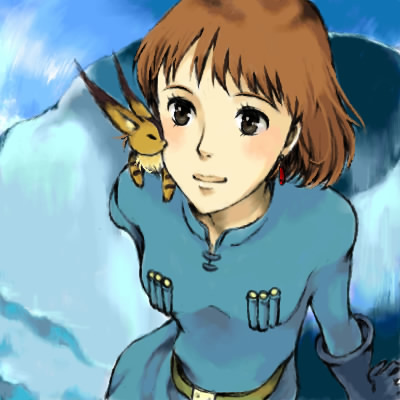 nausicaa and teto (kaze no tani no nausicaa) drawn by chuppa_(c_cs)