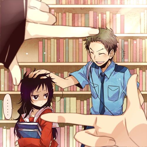 kanzaki shiori, suga koutarou, sakuma miyako, and mochizuki yousuke (kirisame ga furu mori) drawn by yosakuh