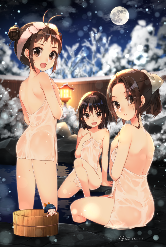 sendai, naka, fairy, and jintsuu (kantai collection) drawn by koruri