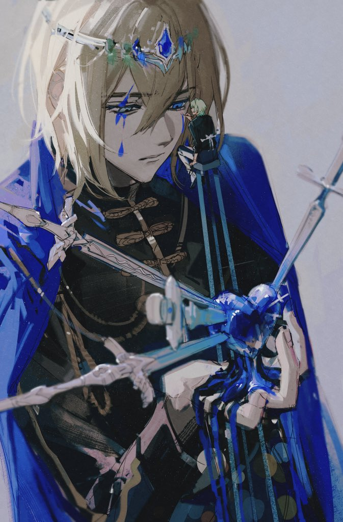 dimitri alexandre blaiddyd and male byleth (fire emblem and 1 more) drawn by urotozm
