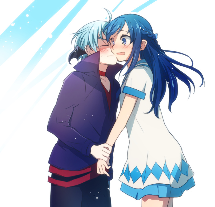 hishikawa rikka and ira (precure and 1 more) drawn by hiro36