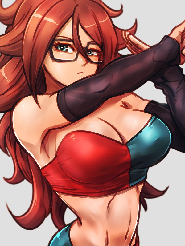 android 21 (dragon ball and 1 more) drawn by kemachiku