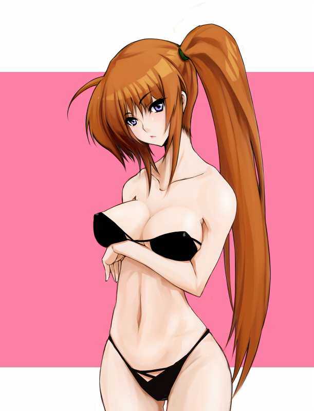 takamachi nanoha (lyrical nanoha and 1 more) drawn by xunipo