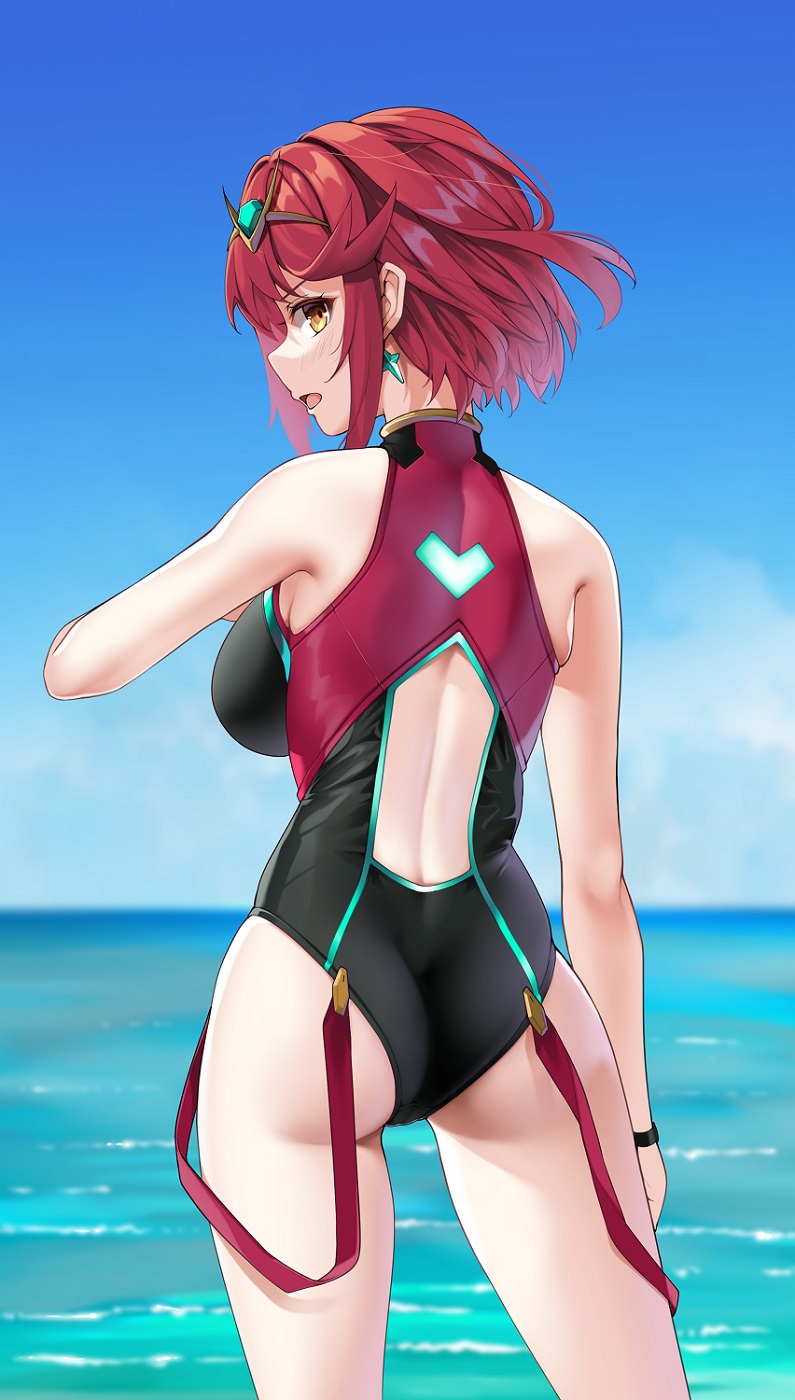 pyra (xenoblade chronicles and 1 more) drawn by matrix16